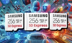 Samsung's superfast microSD cards would be a huge boon for a console like the Nintendo Switch 2. (Image source: DALL-E 3/Samsung - edited)