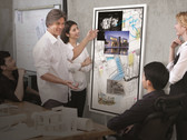 The Samsung Flip allows for more interactive team discussions. (Source: Samsung)