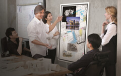 The Samsung Flip allows for more interactive team discussions. (Source: Samsung)