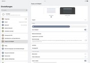 Settings page