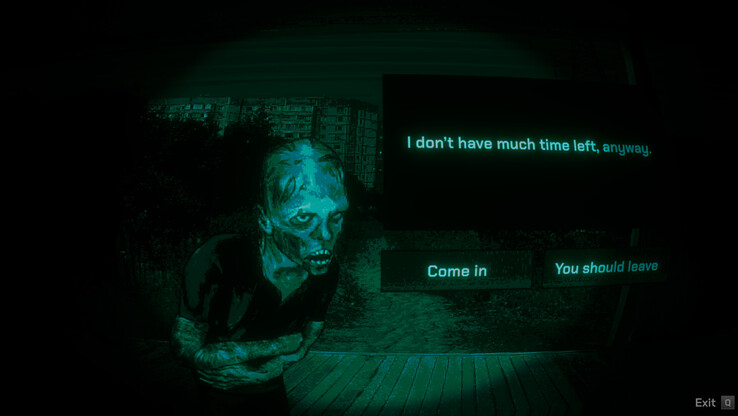 Some knock on your door out of happenstance - others, out of necessity. Who do you risk letting in? (Image source: Steam)