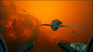 Pictured: A gameplay screenshot from Subnautica 2.