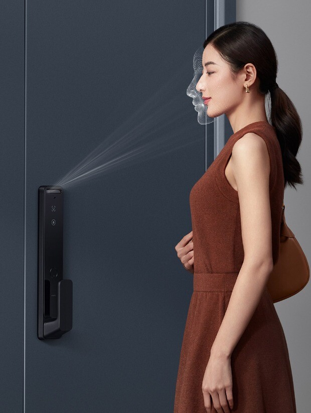 The Xiaomi Face Recognition Smart Door Lock uses 3D structured light technology. (Image source: Xiaomi)