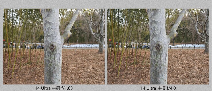 The advantage of a variable aperture, such as on the Xiaomi 14 Ultra: more influence on the depth of field.