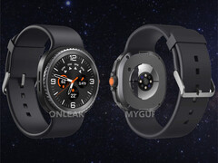 The Galaxy Watch8 Classic combines the designs of the Galaxy Watch6 Classic and Galaxy Watch Ultra into one device. (Image source: OnLeaks & SammyGuru)