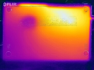 Surface temperatures stress test (underside)