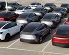 New Model Y Juniper refresh units are ready for delivery at Giga Texas (Image source: Brad/YT)