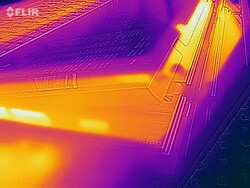 The surface underneath the ScreenPad gets very warm.