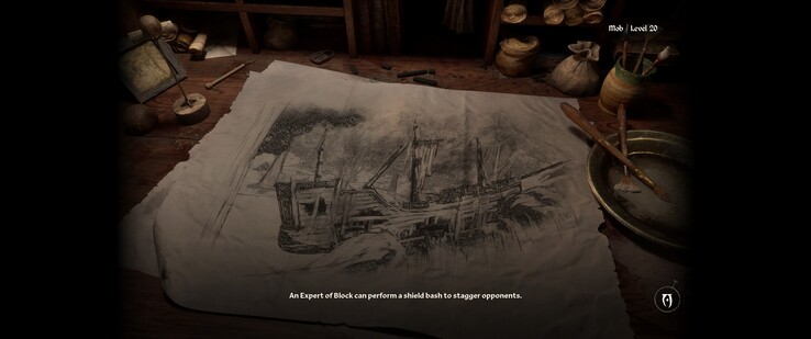 The new loading screens are visually appealing, but we'd still prefer to see them less frequently. (Image source: The Elder Scrolls IV: Oblivion Remastered)