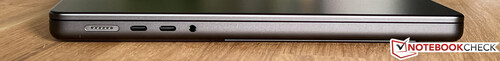The MacBook Pro 14 M3 has more connectivity options than the sleeker MacBook Air (Images: Andreas Osthoff)