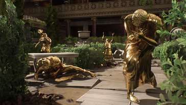 Breaking the Golden Rule turns people to statues of gold. (Image source: Modern Storyteller)