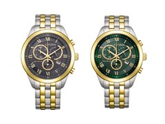 Citizen expands its Eco-Drive lineup with two new two-tone chronographs