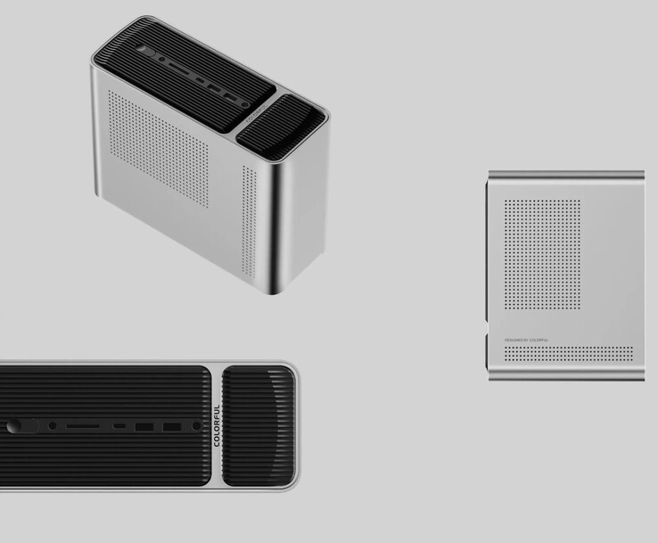 Design elements of the Colorful SMATR 900 mini PC (Image source: PC Watch)