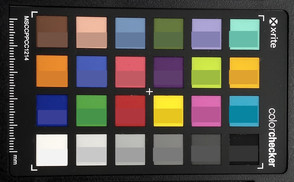 ColorChecker: The target color is displayed in the bottom half of each field.