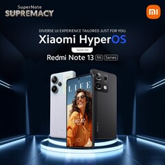 The Redmi Note 13 series started life running MIUI 14. (Image source: Xiaomi)