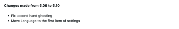 The release notes for software version 5.10 for Garmin’s Lily 2 Active smartwatch