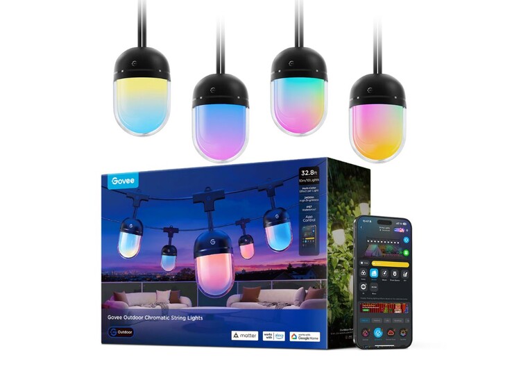 The Govee Outdoor Chromatic String Lights
