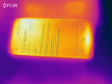 Heat distribution - front side