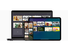 A promotional hero shot for Apple&#039;s Safari browser, showcasing it on three different platforms. (Image source: Apple)