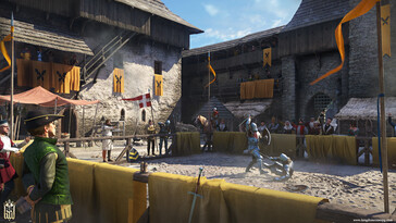 An image from the game Kingdom Come: Deliverance showing a battle between knights. (Image source: Steam)