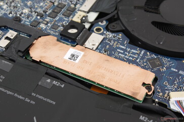 Copper heat spreaders for both our M.2 SSDs