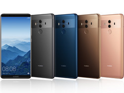 All color variations of the Huawei Mate 10 Pro.