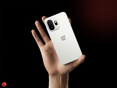 The OnePlus 15T secured the second spot with a very close score to the first phone on the list. Pictured: an edited promo picture of the phone.