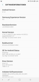 Software Samsung Galaxy J6 Plus - Samsung Experience 9.5