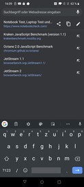 Keyboard in portrait mode