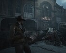 Gameplay screenshot from The Sinking City 2 showing protagonist Calvin Rafferty.