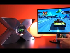 Tech YouTuber Macho Nacho has faithfully recreated the 2000 Xbox prototype – for the first time in a playable form. (Image source: Macho Nacho Productions via YouTube)