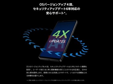Leaked marketing images for Xperia 1 VII showing 4 OS updates and 6 years of security updates. (Image source: Android Headlines)
