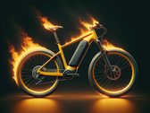 E-bike fires can occur during battery charging, but also during storage (symbolic image: Dall-E / AI)