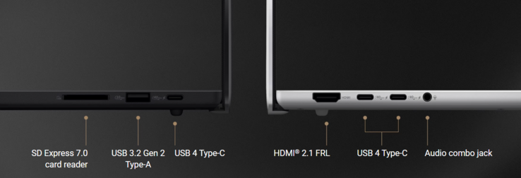Asus ProArt P16 ports and connectivity options