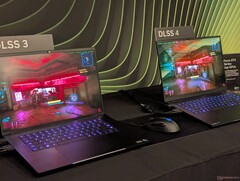 Nvidia shows off DLSS 4 on Razer Blade 16 laptop running Cyberpunk 2077 on maximum settings (Image source: Notebookcheck)