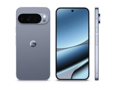 Promotional image of the Pixel 10 Pro XL from the front, back and side. (Image source: Google)