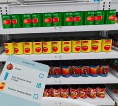 Cleaveland's virtual supermarket shopping simulator can detect cognitive-motor decline. (Source: MM Lewis et al. article via Frontiers in Virtual Reality)