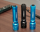 The K1 on the right is labeled "Red" and offers a red light instead of a UV light alongside the cyan laser