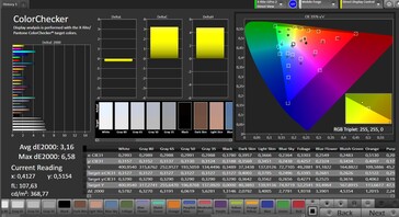 CalMAN color accuracy - preset "natural"