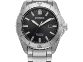 The Citizen Brycen AW1840-50E Eco-Drive watch features a 41 mm super titanium case (Image source: Citizen)