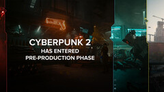 Cyberpunk 2 will be based on Unreal Engine 5, instead of CDPR's proprietary REDengine. Pictured - Artwork with the text 