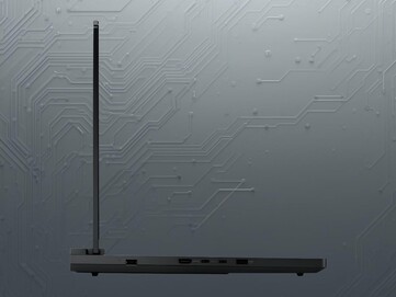 16-inch Lenovo Legion Pro 7 OLED gaming laptop side shown (Image source: Lenovo with edits)