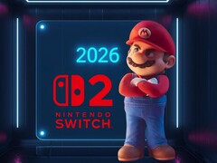 A 3D Mario looking at a 2026 Switch 2 calendar (Image source: Nintendo of America with edits)