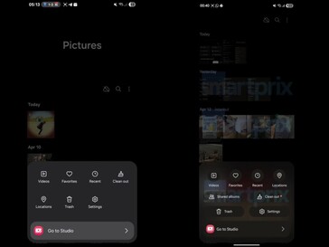 Left: Gallery app on One UI 7. Right: Gallery app on One UI 8 (edited). (Image source: Smartprix)