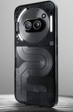 The Nothing Phone (2a) Plus in black