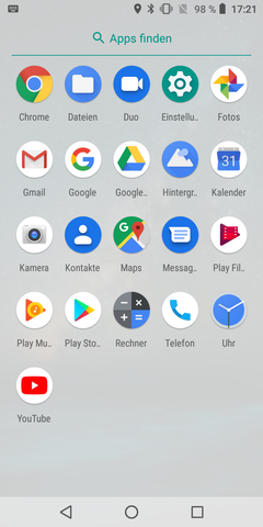 Default app drawer