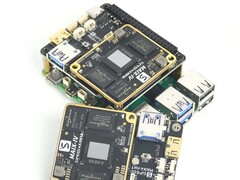 Maix4-HAT: Expansion board can be used with or without Raspberry Pi. (Image source: Sipeed)