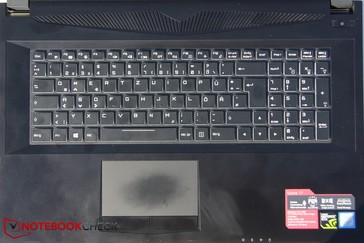 the keyboard