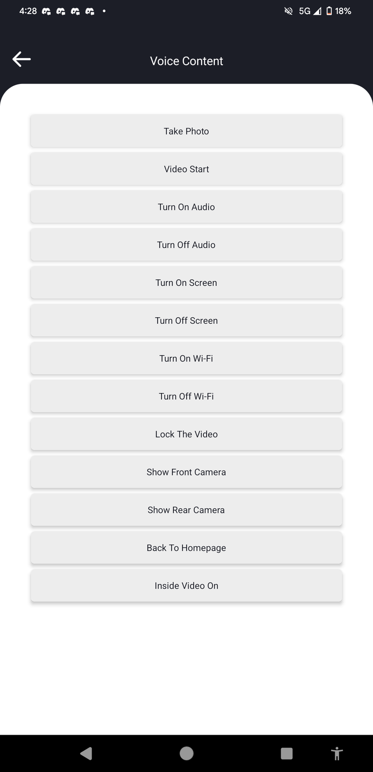 Voice commands