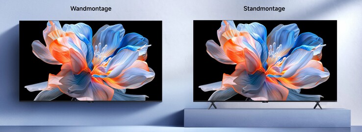 The television supports wall mounting for a cleaner living room setup